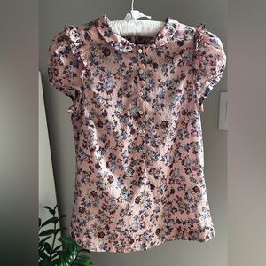 Zara Pink Floral Blouse